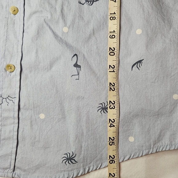 Victory Sportswear Mens Light Blue Button Up Short Sleeve Shirt Size Small - Picture 9 of 10